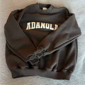 Adanola Varsity Oversized Sweatshirt - Coffee Bean